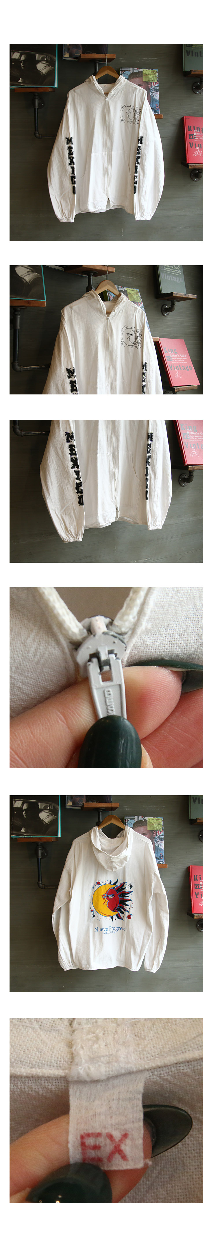 [Nuevo Progreso Art Print Zipup Hooded Jacket (100)]